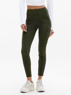 Athleta Headlands Hybrid High Rise Cargo Legging Olive size 0